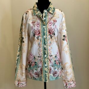 🍒Floral Button-Up Shirt